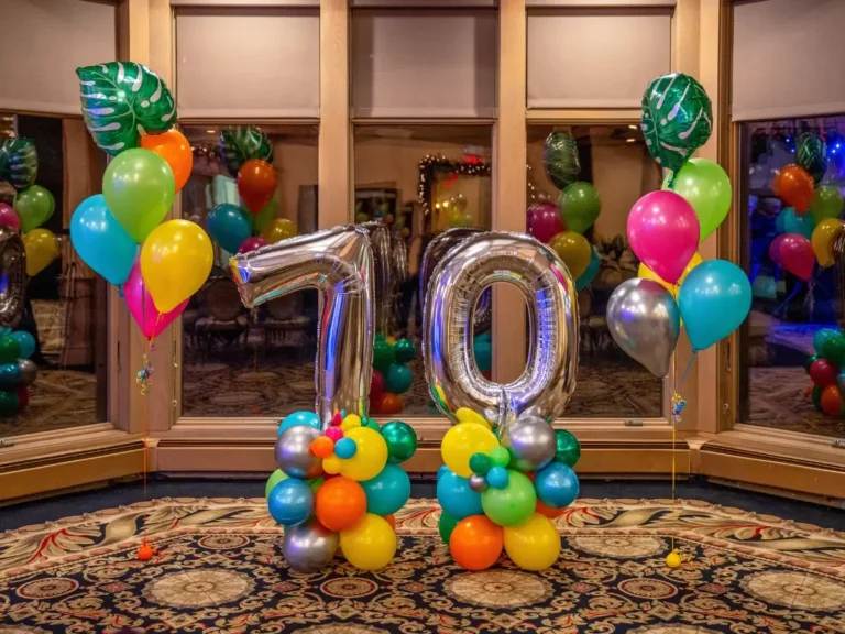70th-bday-party-event-photos-uav-vision-media-minnesota-dec-colorful-70-balloon-installation-display-Chris-Blaeser-UAV-Vision-Media