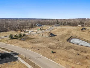 mississippi-landing-luxury-single-family-home-development-cottage-grove-mn-michel-lee-homes-aerial-overview-of-development-land-Chris-Blaeser-UAV-Vision-